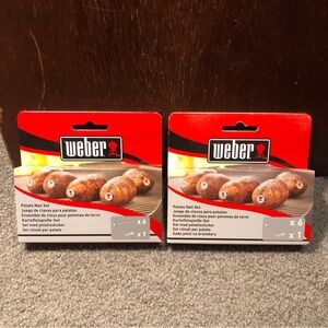 X2 Weber Original Potato Nail Set #6488 - Stainless Steel - Set of 6